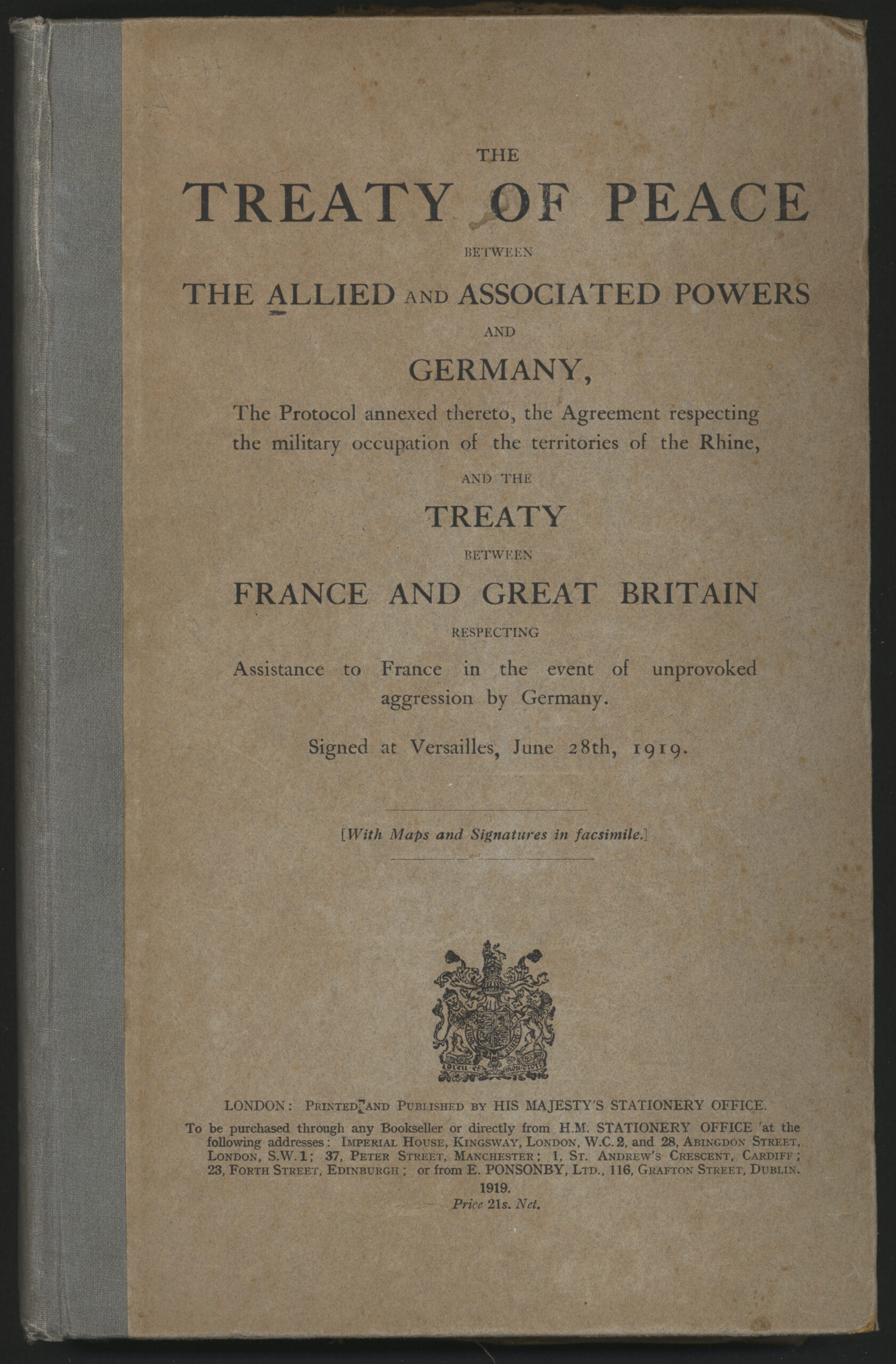 Treaty of Versailles