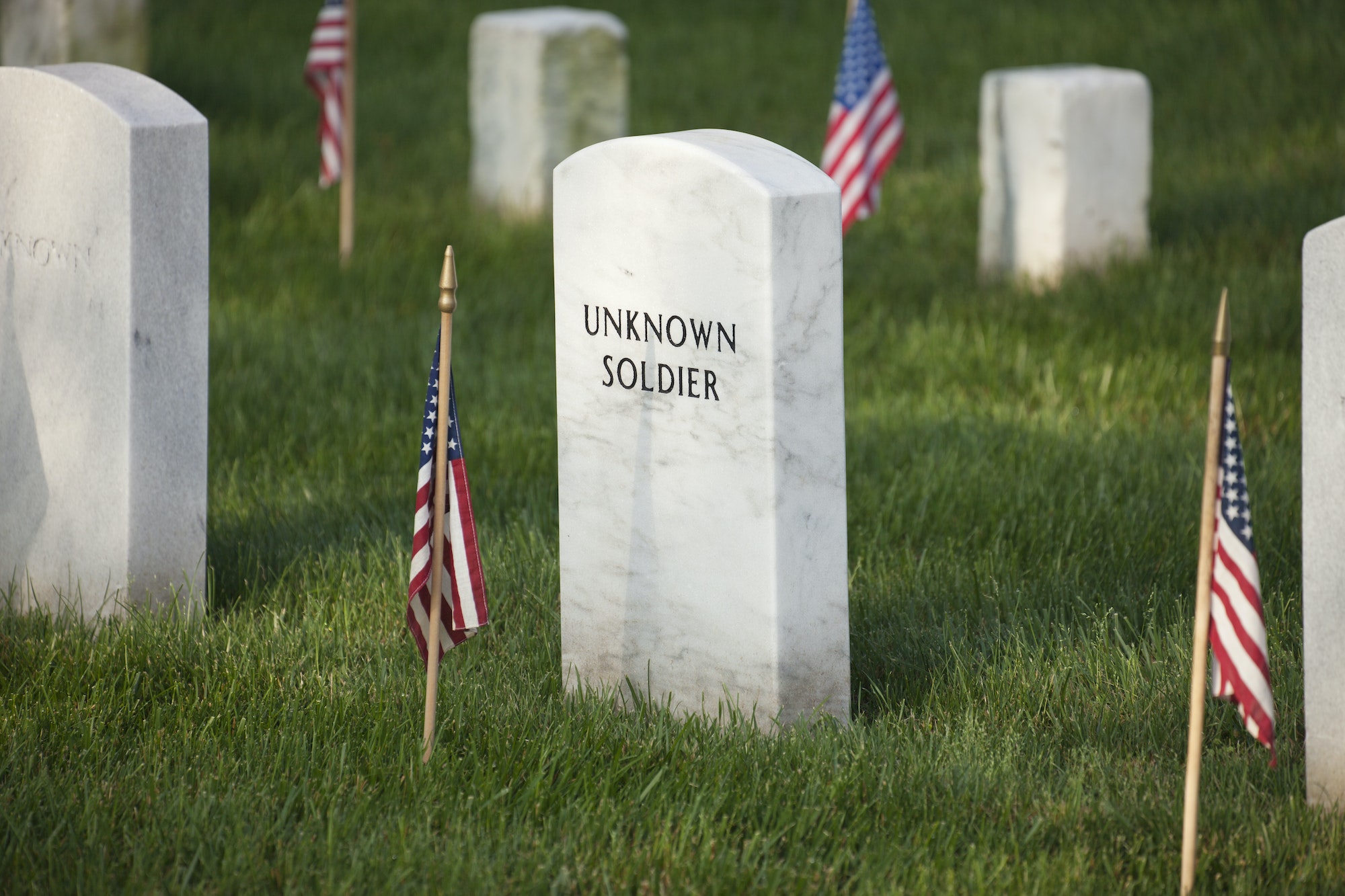 Tombstone of an Unknown Soldier at Arlington National Cemetery